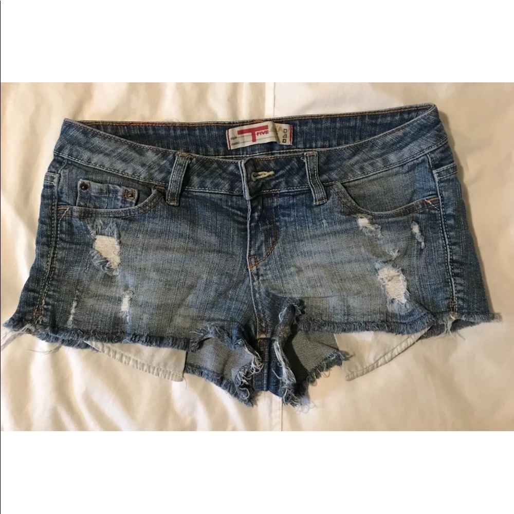 T Five jean shorts